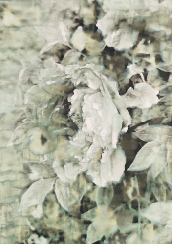 冷雨1，纸本水彩，42×29.7cm，2023年